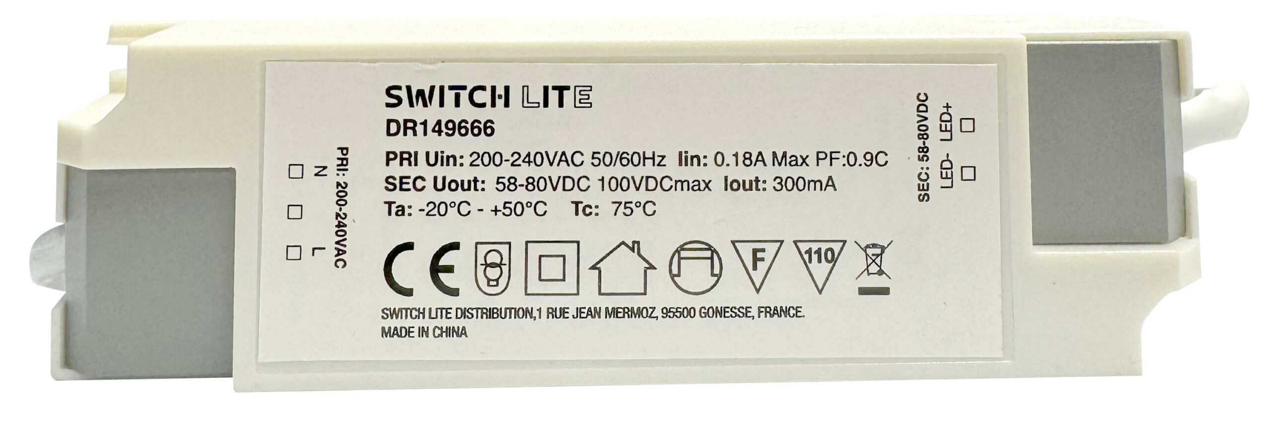 Slim-Fit CS™24W Dimmable Driver for DL150273
