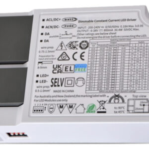 Dali DT6 Push Dim Driver CC Adj. (max 30W) + DC5521 Connector