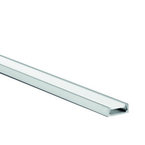 Low Surface Mount Aluminium Profile & Frosted Diffusor 2 Meter Lenght
